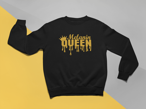 Dripping Melanin Queen Crew Neck Sweatshirt
