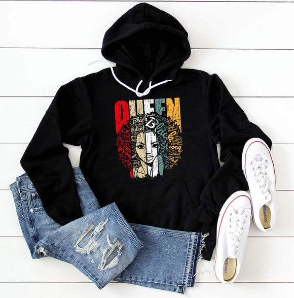 Afro Queen Pullover Hoodie