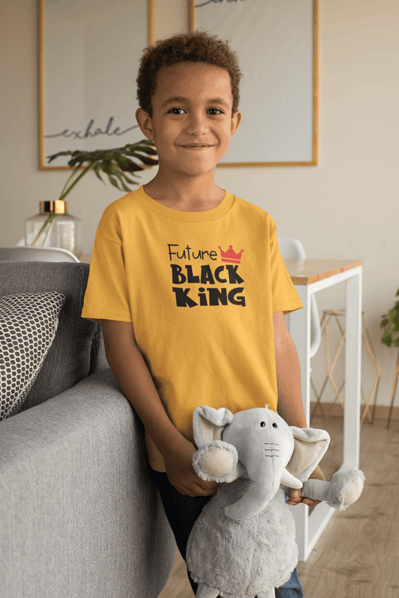 Future Black King Kids' T-Shirt - Hot Lab Tees