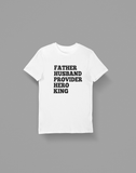 Husband Father King Blessed Black Man T-Shirt - Hot Lab Tees
