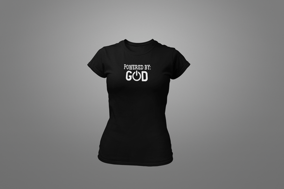 Powered By God T-Shirt - Hot Lab Tees