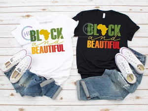 Black and Beautiful Ladies' Tshirt