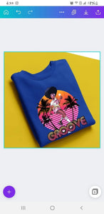 Retro Groove Crewneck Sweatshirt