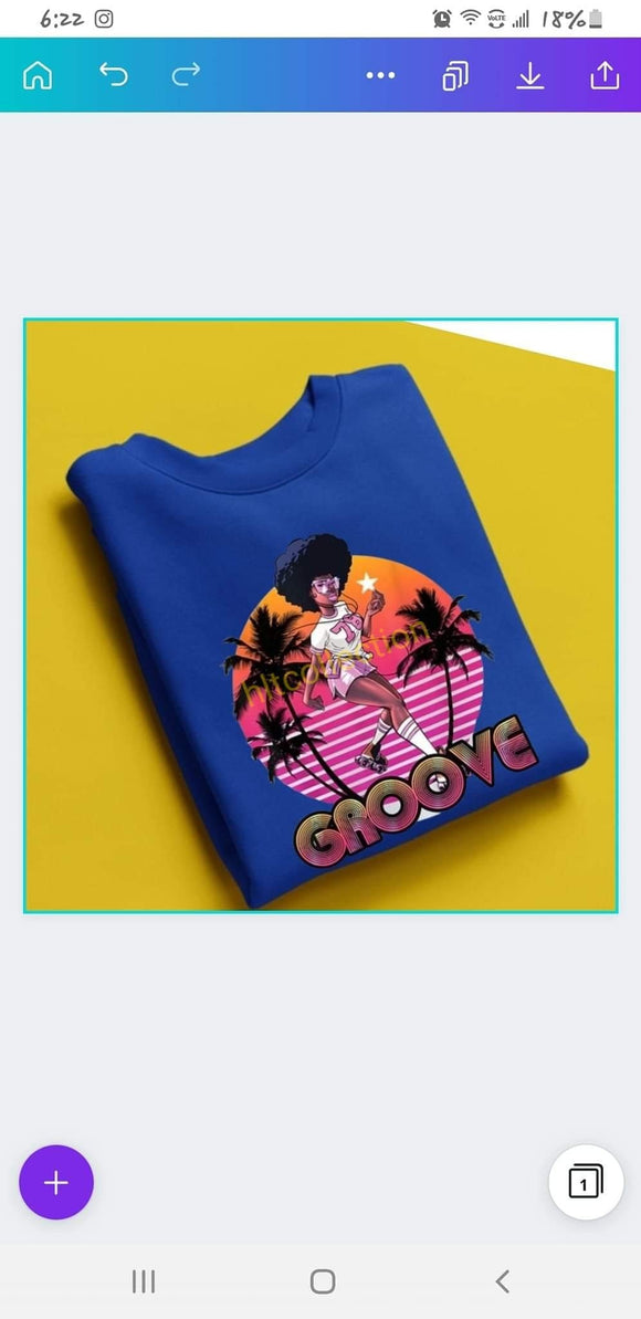 Retro Groove Crewneck Sweatshirt