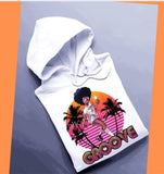 Retro Groove Hooded Sweatshirt