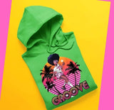 Retro Groove Hooded Sweatshirt