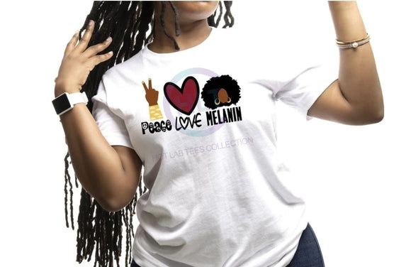 Peace Love Melanin Ladies' T-shirt