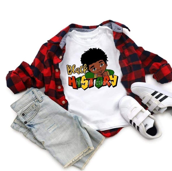 Black History Boy T-shirt