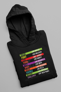 Black History Leaders Pullover Hooded Sweatshirt
