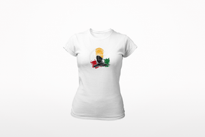Black History Glitter Lady Ladies'T-Shirt