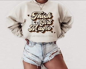 Thick Girl Magic Crewneck Sweatshirt