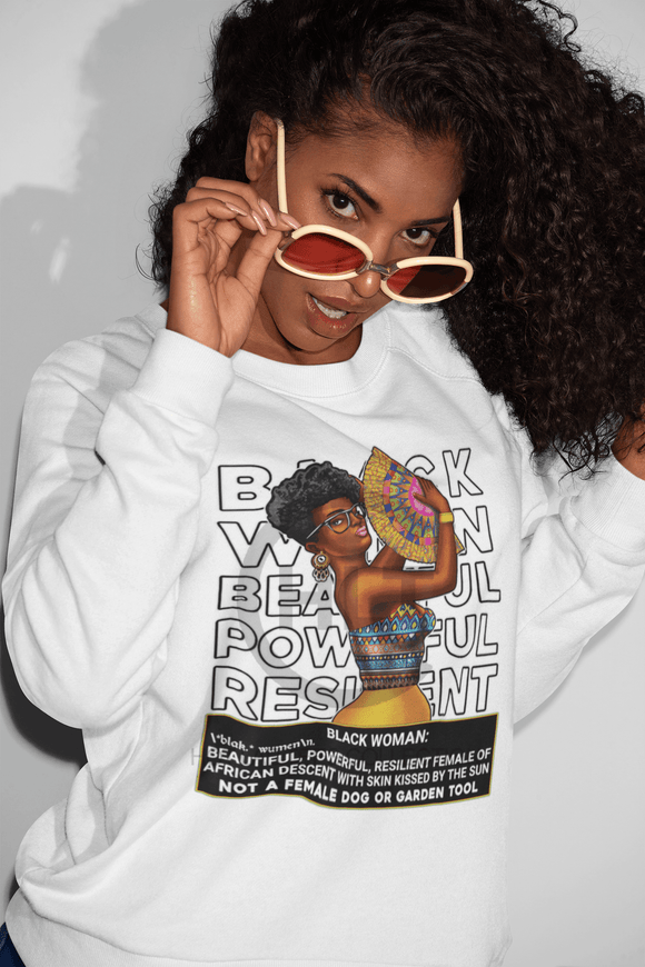 Black Woman Defined Crewneck Sweater