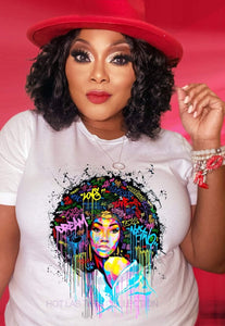 Dream Love Afro Graffiti Girl T-Shirt