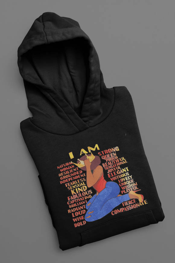 I Am Pullover Hooded Sweatshirt